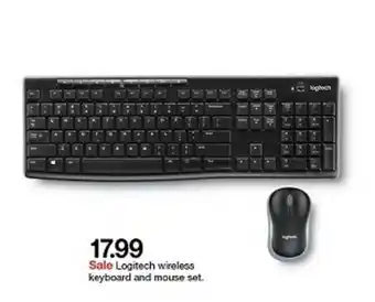 Target 17.99 Sale Logitech Wireless Keyboard And Mouse Set. offer