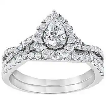 Kohl's Evolv 14k white gold 1 carat t.w. igi certified lab-grown diamond engagement ring set offer