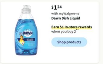 Walgreens Dawn dish liquid offer
