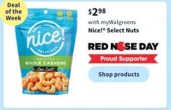 Walgreens Nice!® select nuts offer
