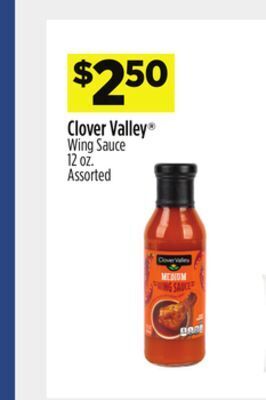 Dollar General Clover valley® wing sauce offer