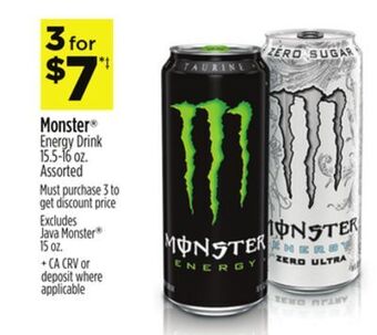 Dollar General Monster® energy drink offer