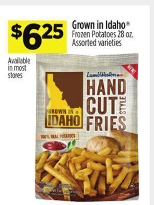Dollar General Grown in idaho® frozen potatoes offer