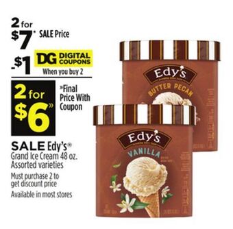 Dollar General Edy's® grand ice cream offer