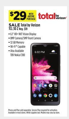 Dollar General Total by verizon tcl 30 z offer
