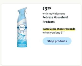 Walgreens Febreze household products offer