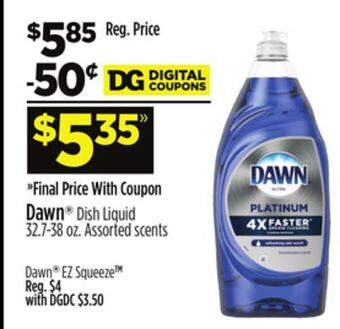 Dollar General Dawn® dish liquid offer