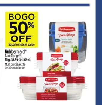 Dollar General Rubbermaid® takealongs offer