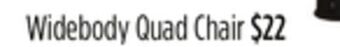 Dollar General Widebody quad chair offer