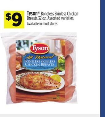 Dollar General Tyson® boneless skinless chicken breasts offer