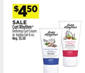 Dollar General Curl rhythm® defining curl cream or jojoba gel offer