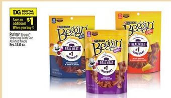 Dollar General Purina® beggin® strips dog treats offer