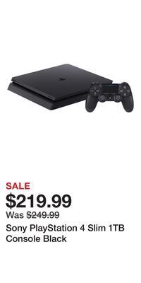 Game Stop Sony playstation 4 slim 1tb console black offer