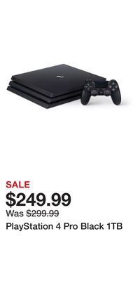 Game Stop Playstation 4 pro black 1tb offer