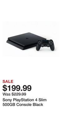 Game Stop Sony playstation 4 slim 500gb console black offer