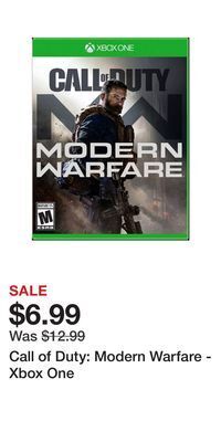 Game Stop Call of duty: modern warfare - xbox one offer