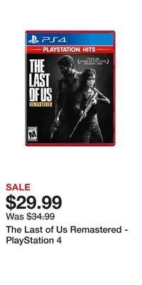 Game Stop The last of us remastered - playstation 4 offer