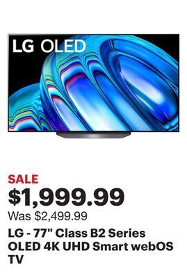 Best Buy Lg - 77 class b2 series oled 4k uhd smart webos tv offer
