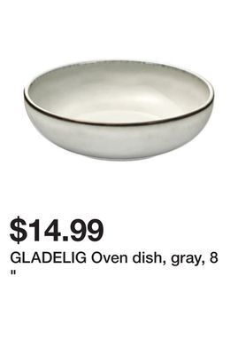 Ikea Gladelig oven dish, gray, 8 offer
