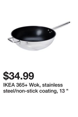 Ikea Ikea 365+ wok, stainless steel/non-stick coating, 13 offer