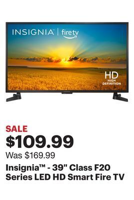 Best Buy Insignia™ - 39 class f20 series led hd smart fire tv offer