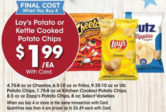 Kroger Lay's Potato or Kettle Cooked Potato Chips offer