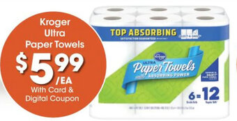 Kroger Kroger Ultra Paper Towels offer