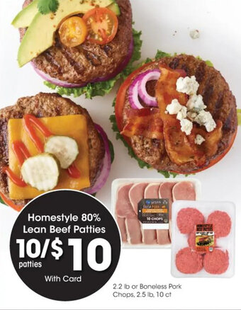 Kroger Homestyle 80% Lean Beef Patties offer