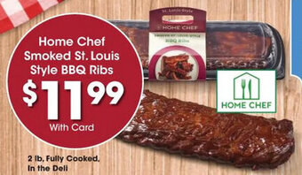 Kroger Home Chef Smoked St. Louis Style BBQ Ribs offer