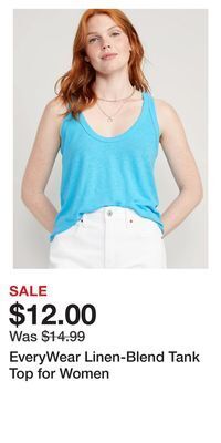 Old Navy Everywear linen-blend tank top for women offer