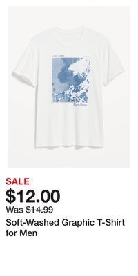 Old Navy Soft-washed graphic t-shirt for men offer