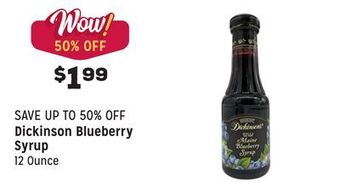 Grocery Outlet Blueberry syrup offer