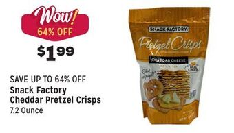Grocery Outlet Cheddar pretzel crisps offer