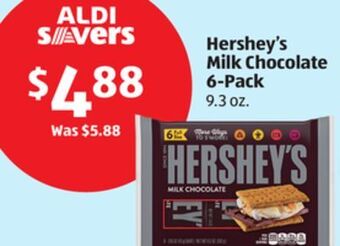 Aldi Hershey's milk chocolate 6-pack offer
