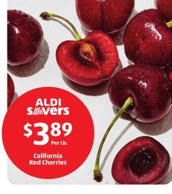 Aldi California red cherries offer