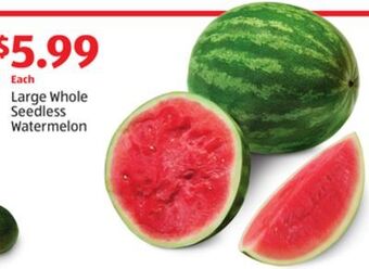 Aldi Large whole seedless watermelon offer