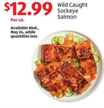 Aldi Wild caught sockeye salmon offer