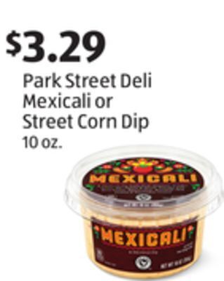Aldi Park street deli mexicali or street corn dip offer