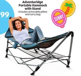 Aldi Adventuridge portable hammock with stand offer