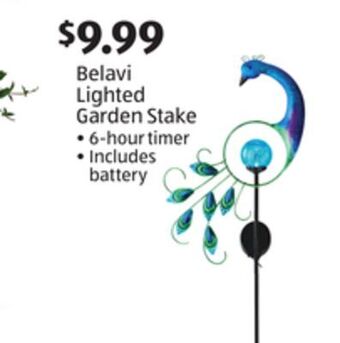 Aldi Belavi lighted garden stake offer