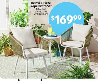 Aldi Belavi 3-piece rope bistro set offer