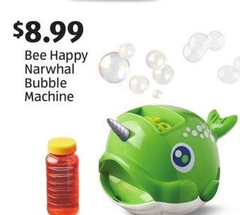Aldi Bee happy narwhal bubble machine offer