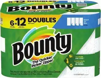 Kroger Bounty select-a-size paper towels offer