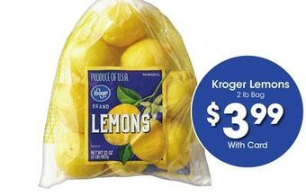 Kroger Kroger lemons offer