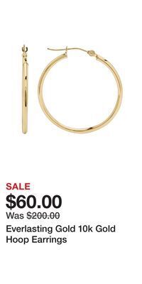 Kohl's Everlasting gold 10k gold hoop earrings offer