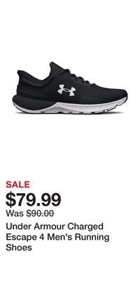 Kohl's Under armour charged escape 4 men's running shoes offer