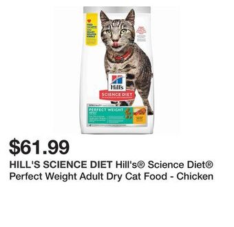 Petsmart Hill's® science diet® perfect weight adult dry cat food - chicken offer