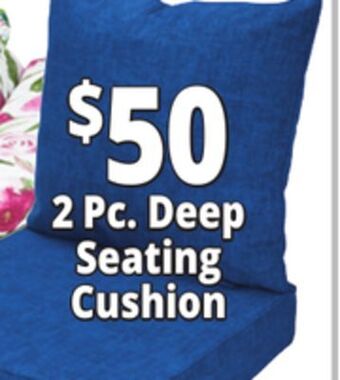 Ocean State Job Lot 2 pc. deep seating cushion offer