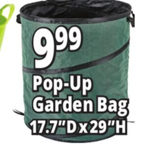 Ocean State Job Lot Pop-up lawn and garden bag offer