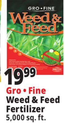 Ocean State Job Lot Gro fine weed & feed fertilizer, 5,000 sq ft offer